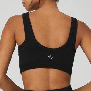 NWT Alo Yoga Seamless Chosen Bra - Black Small